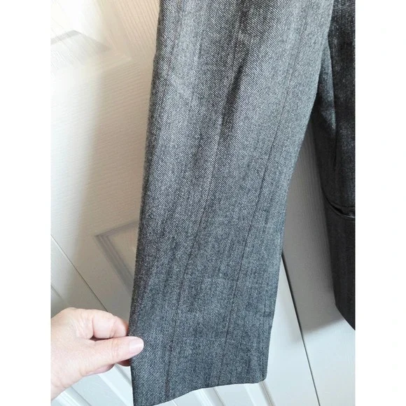 LIDO Mens 42 Double Breasted Wool Blazer Made in Italy Charcoal Pinstripe